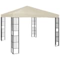 Miniatyrbillede 3 af 11: vidaXL pavillon med LED-lyskæder 3x3 m cremefarvet