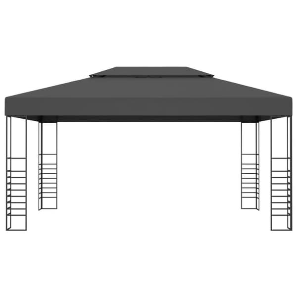 vidaXL Huvimaja LED-valonauhoilla 3x4 m antrasiitti