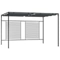 Pikkukuva 1 / 7: vidaXL Huvimaja sisäänvedettävä katto 4x3x2,3 m antrasiitti 180 g/m²