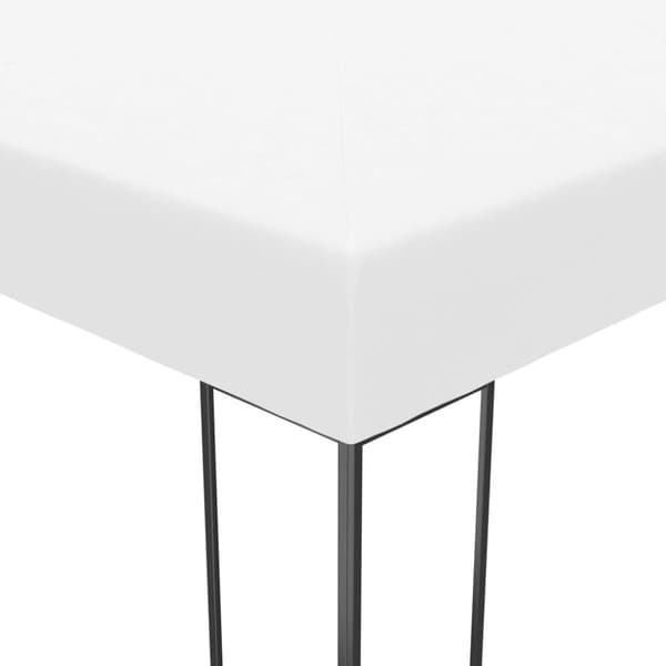 vidaXL havepavillon med LED-lyskæder 3x3 m hvid