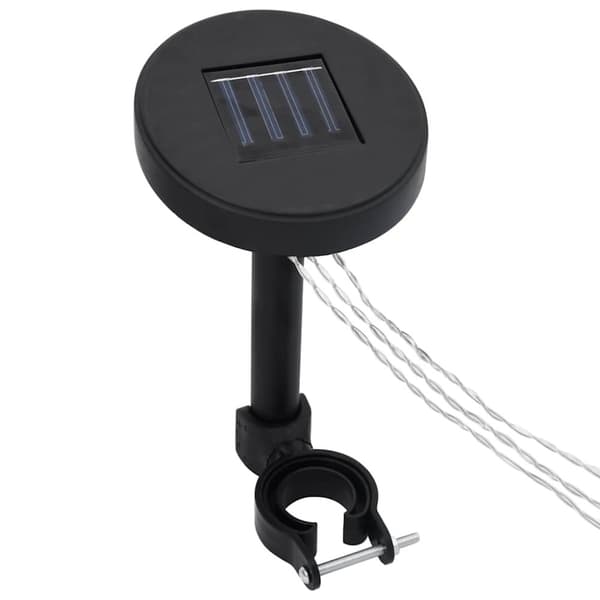 vidaXL Paviljong med LED-lysslynge 4x3 m gråbrun