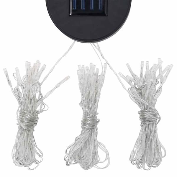 vidaXL Paviljong med LED-lysslynge 4x3 m gråbrun