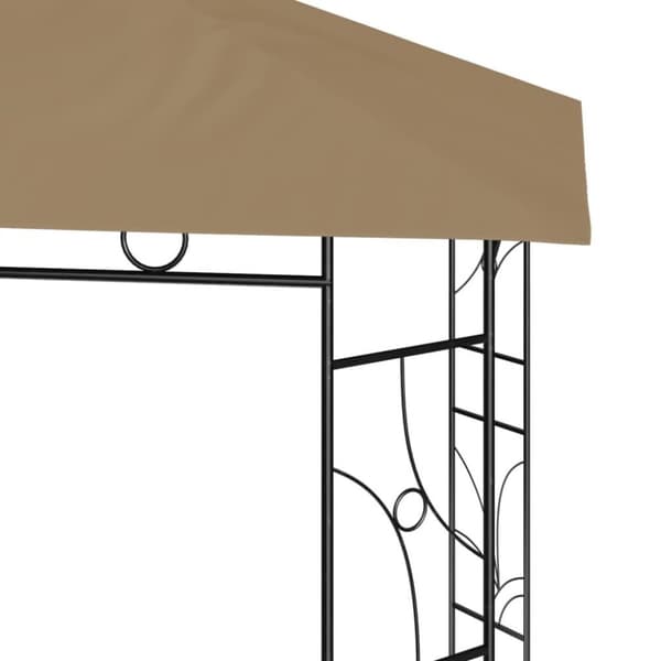 vidaXL Huvimaja 3x3x2,7 m harmaanruskea 160 g/m²