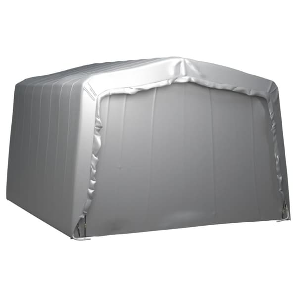 vidaXL Oppbevaringstelt 370x370 cm stål grå