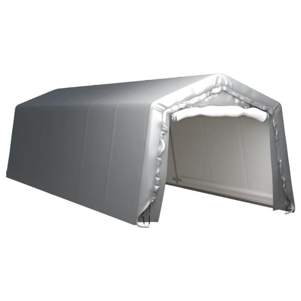vidaXL Förvaringstält 300x900 cm stål grå