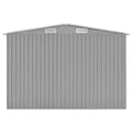 Miniatyrbillede 4 af 9: vidaXL haveskur 257x779x181 cm galvaniseret stål grå