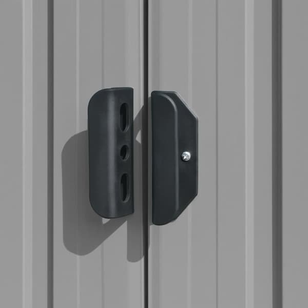 vidaXL haveskur 257x779x181 cm galvaniseret stål grå