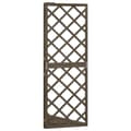 Miniatyrbilde 3 av 7: vidaXL Hjørneespalier grå 50x50x145 cm heltre gran