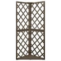 Miniatyrbilde 2 av 7: vidaXL Hjørneespalier grå 50x50x145 cm heltre gran