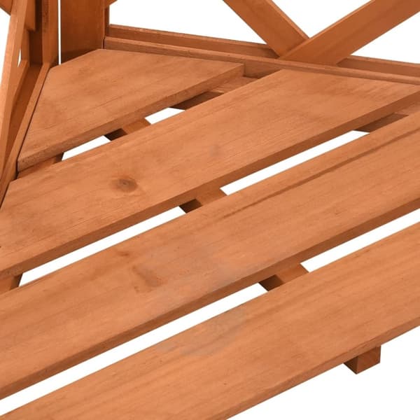 vidaXL Hjørneespalier 50x50x145 cm heltre gran