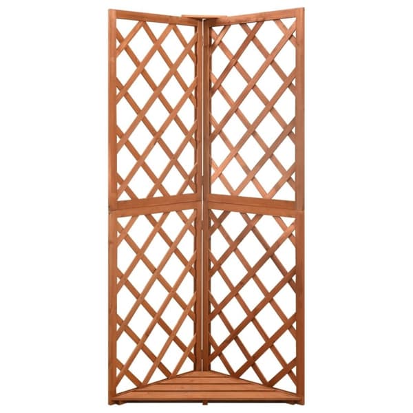 vidaXL Hjørneespalier 50x50x145 cm heltre gran