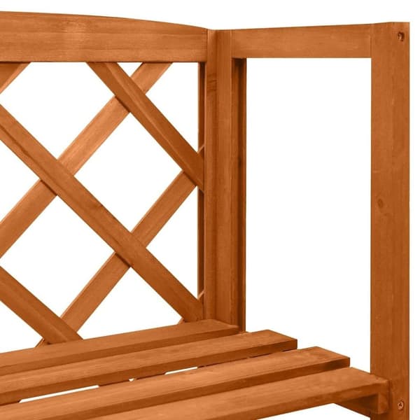 vidaXL Spaljé med hyllor 55x30x140 cm massivt granträ