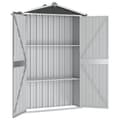 Miniatyrbillede 4 af 9: vidaXL haveskur 116x45x175 cm galvaniseret stål antracitgrå