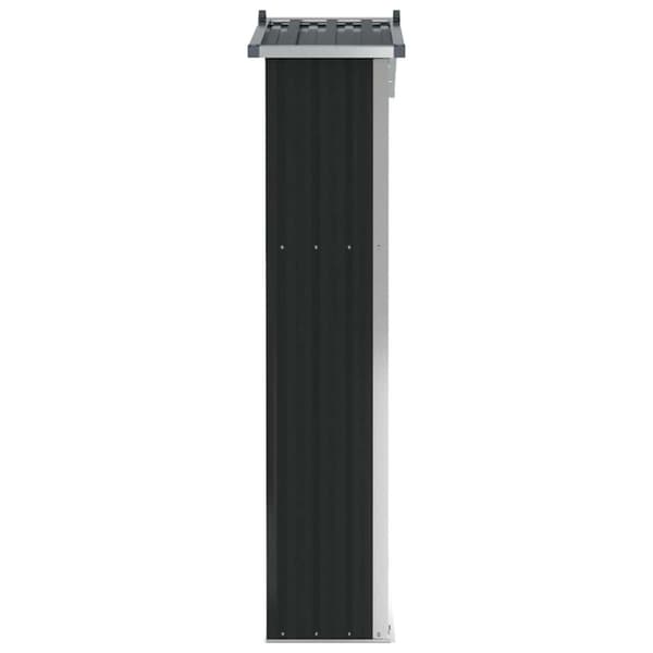 vidaXL haveskur 116x45x175 cm galvaniseret stål antracitgrå