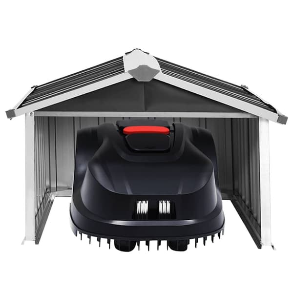 vidaXL Skjul för robotgräsklippare 92x97x63 cm galvaniserat stål