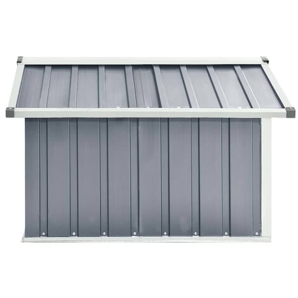 vidaXL Skjul för robotgräsklippare 92x97x63 cm galvaniserat stål grå