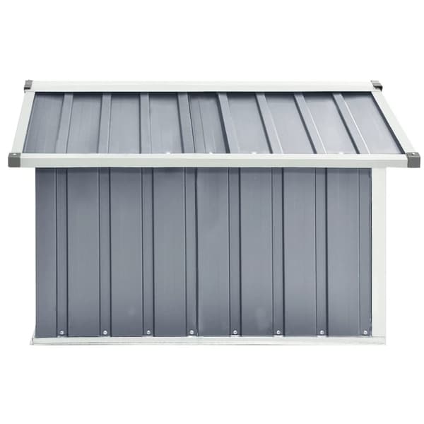 vidaXL Skjul för robotgräsklippare 92x97x63 cm galvaniserat stål grå