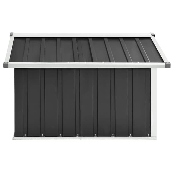 vidaXL skur til robotplæneklipper 92x97x63 cm galvaniseret stål grå