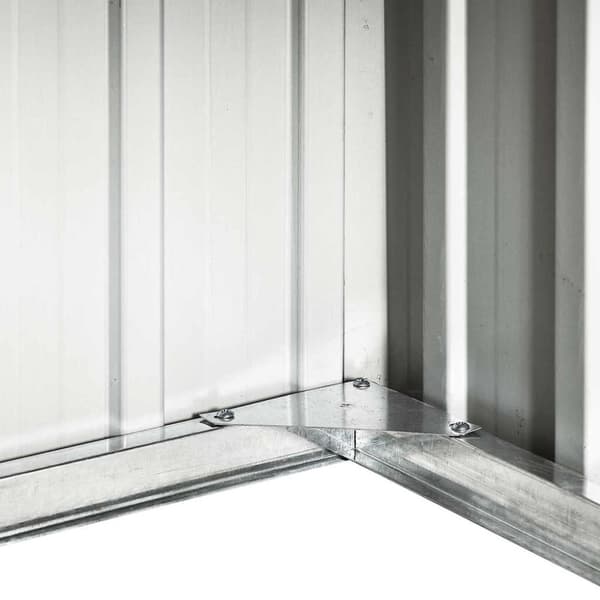 vidaXL Skjul för robotgräsklippare 92x97x63 cm galvaniserat stål brun