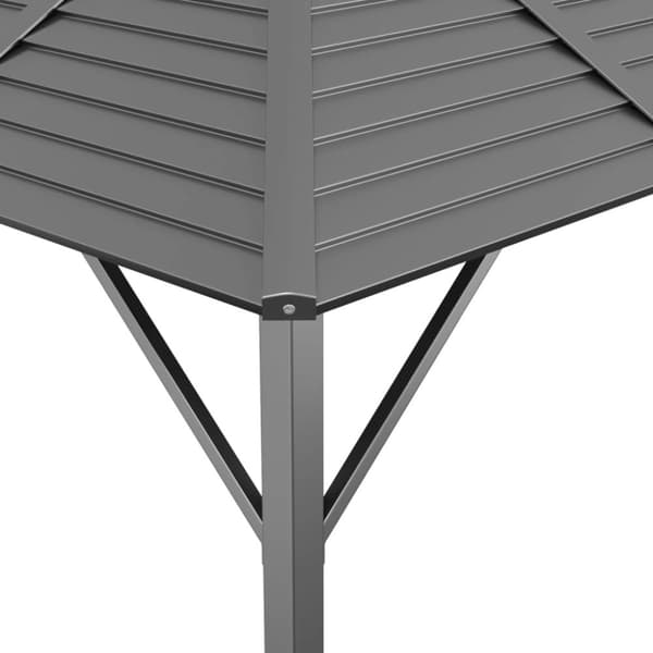 vidaXL Huvimaja katolla 3x3 m antrasiitti