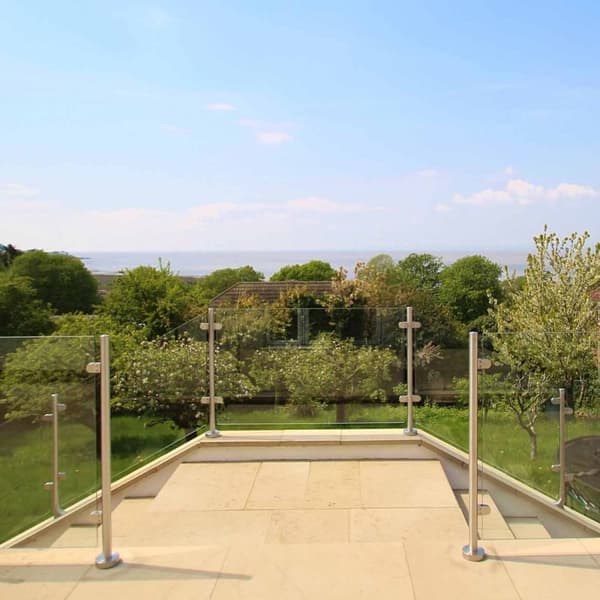 MonsterShop Stainless Steel Balustrade, Mid Post, 110 cm H