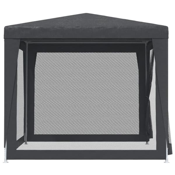 vidaXL Festtelt med 4 sidevegger av netting antrasitt 2,5x2,5 m HDPE