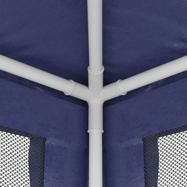 vidaXL Festtelt med 4 sidevegger av netting blå 2,5x2,5 m HDPE
