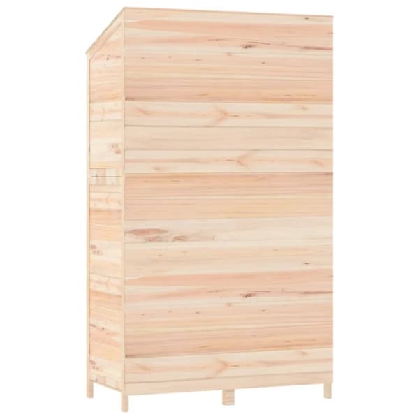 vidaXL Trädgårdsbod 102x52x174,5 cm massivt granträ