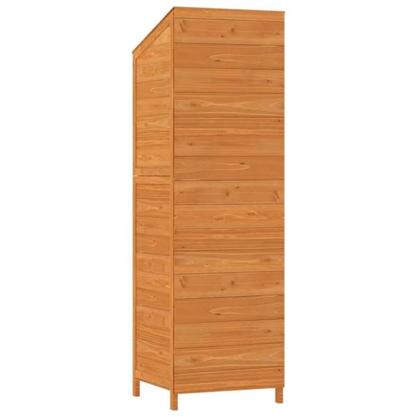 vidaXL Hageskur brun 55x52x174,5 cm heltre gran