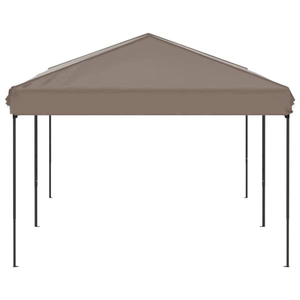 vidaXL Hopfällbart partytält taupe 3x6 m