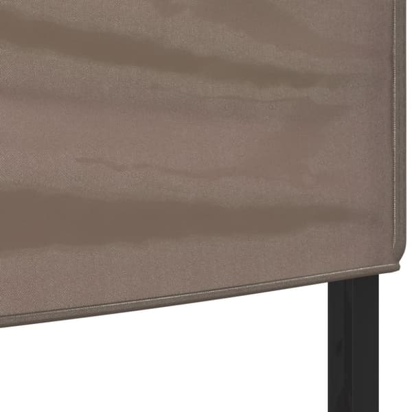 vidaXL Hopfällbart partytält taupe 3x6 m
