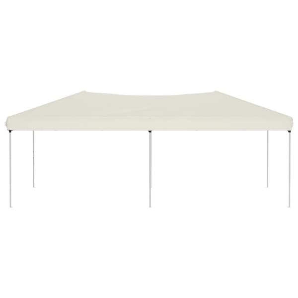 vidaXL foldbart festtelt 3x6 m cremefarvet