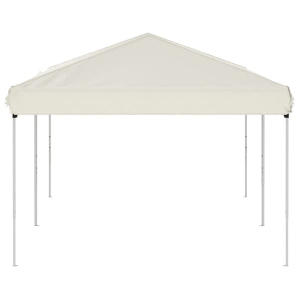 vidaXL foldbart festtelt 3x6 m cremefarvet