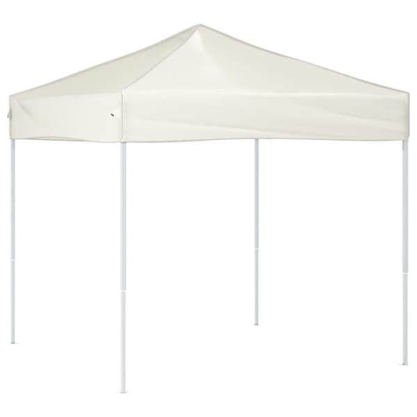 vidaXL foldbart festtelt 2x2 m cremefarvet