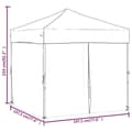 Miniatyrbillede 9 af 10: vidaXL foldbart festtelt med sidevægge 2x2 m antracitgrå