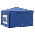 Miniatyrbillede 2 af 10: vidaXL foldbart festtelt med sidevægge 3x3 m blå