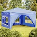 Miniatyrbillede 1 af 10: vidaXL foldbart festtelt med sidevægge 3x3 m blå