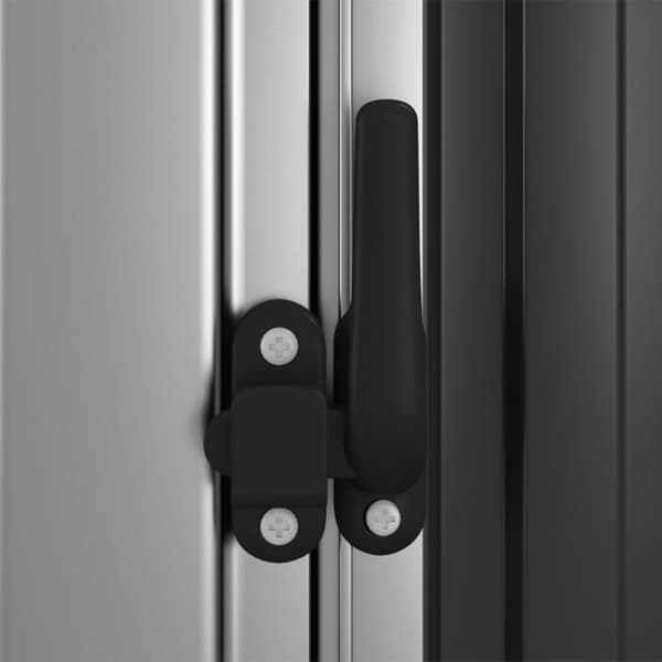 vidaXL haveskur 118,5x97x209,5 cm galvaniseret stål antracitgrå
