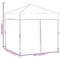 Miniatyrbillede 9 af 10: vidaXL foldbart festtelt med sidevægge 2x2 m sort