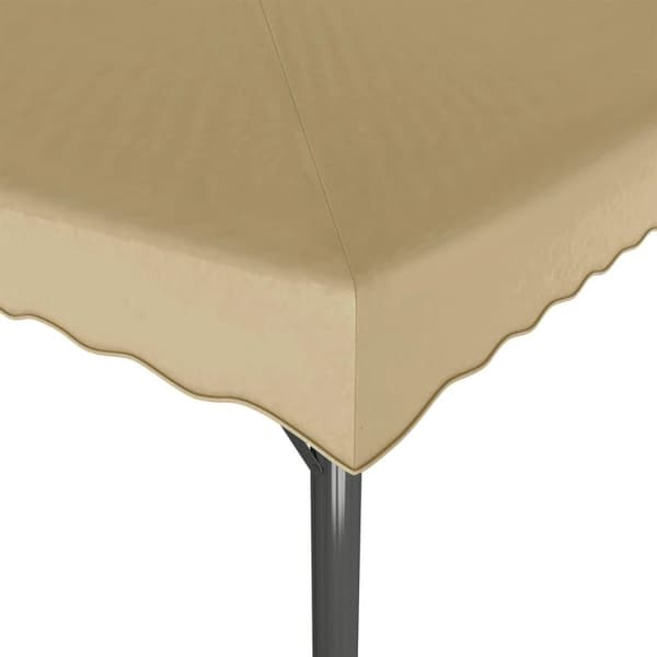 vidaXL pavillon 3x3 m aluminium og stål gråbrun