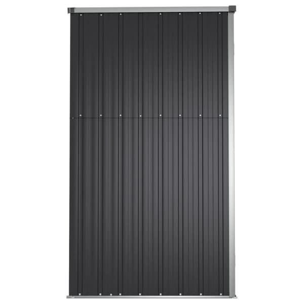 vidaXL redskabsskur til haven 161x89x161 cm galvaniseret stål antracit