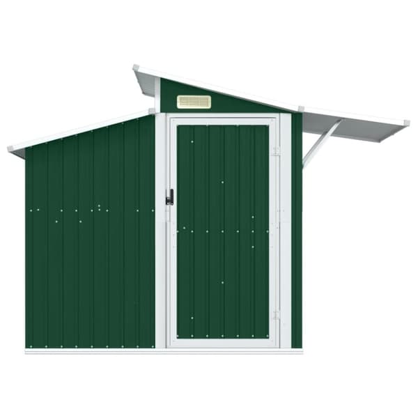 vidaXL haveskur 270x130x208,5 cm galvaniseret stål grøn