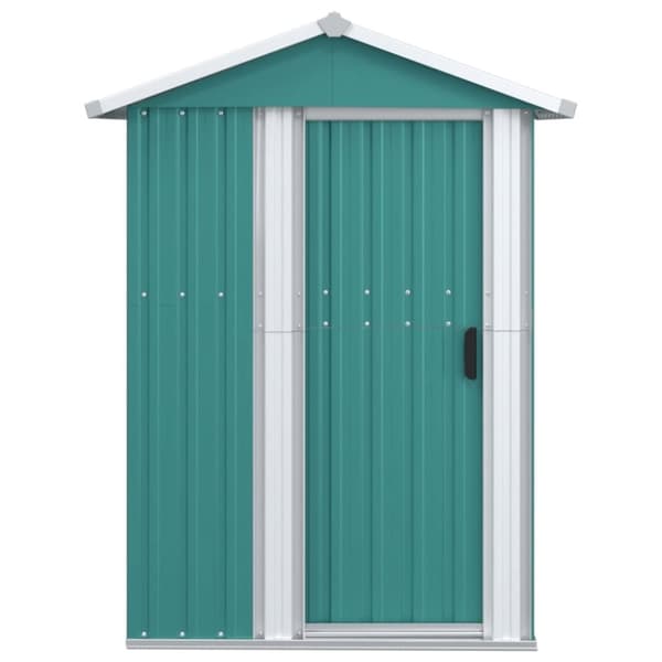 vidaXL haveskur 126x97,5x177 cm galvaniseret stål grøn