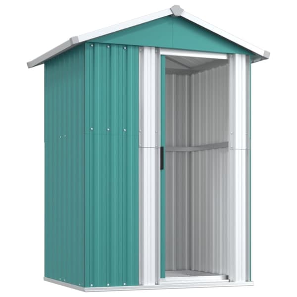 vidaXL haveskur 126x97,5x177 cm galvaniseret stål grøn