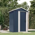 Miniatyrbillede 2 af 9: vidaXL haveskur 126x97,5x177 cm galvaniseret stål antracitgrå
