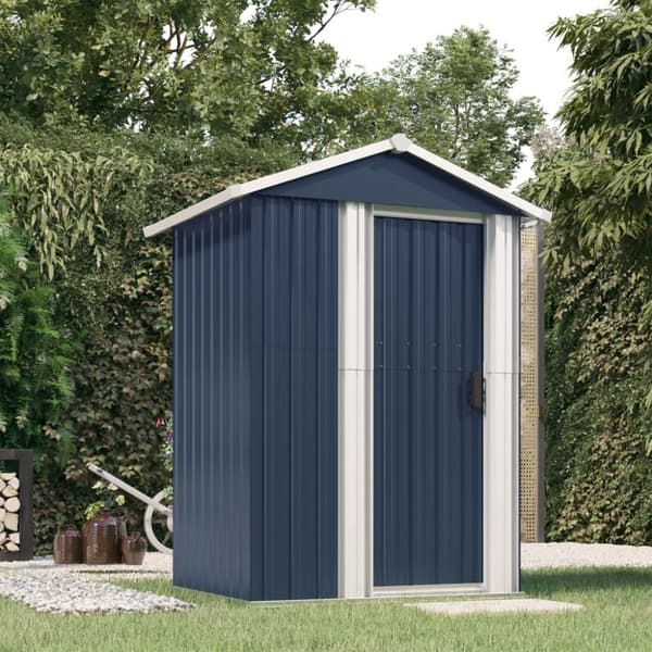 vidaXL haveskur 126x97,5x177 cm galvaniseret stål antracitgrå