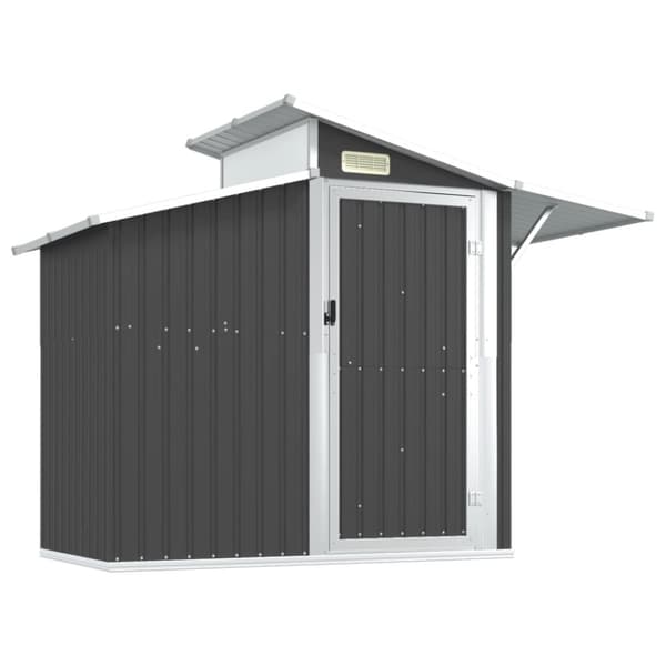 vidaXL Hageskur antrasitt 270x130x208,5 cm galvanisert stål