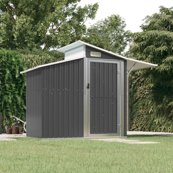 vidaXL haveskur 270x130x208,5 cm galvaniseret stål antracitgrå