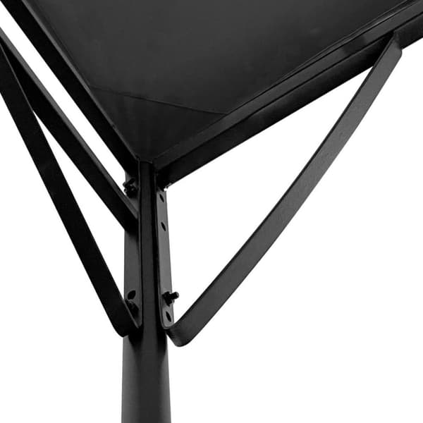 vidaXL baldakin 4x3 m 180 g/m² stof og stål antracitgrå