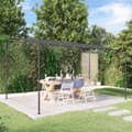 Miniatyrbillede 9 af 9: vidaXL baldakin 4x3 m 180 g/m² stof og stål antracitgrå